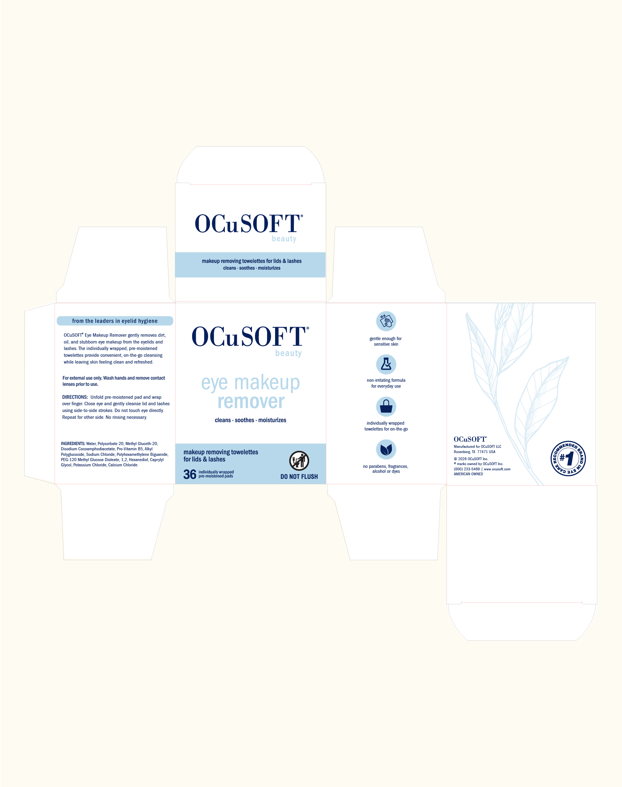 OCuSOFT® Makeup Remover — packaging detail